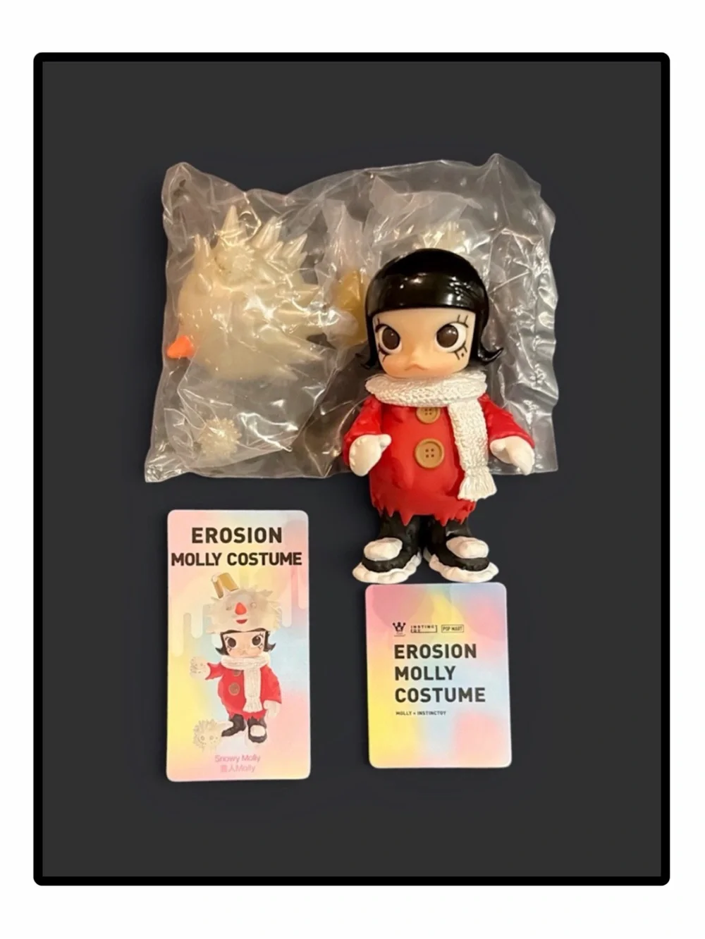 POP MART × INSTINCTOY Erosion Molly Costume Series Figure Snowy Molly